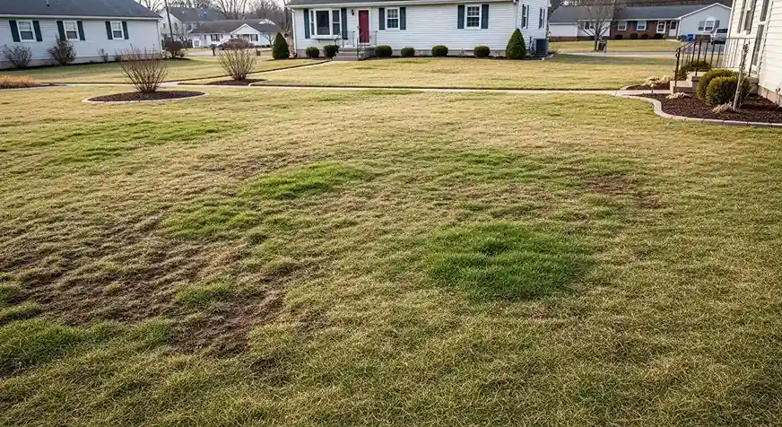 fix patchy lawn