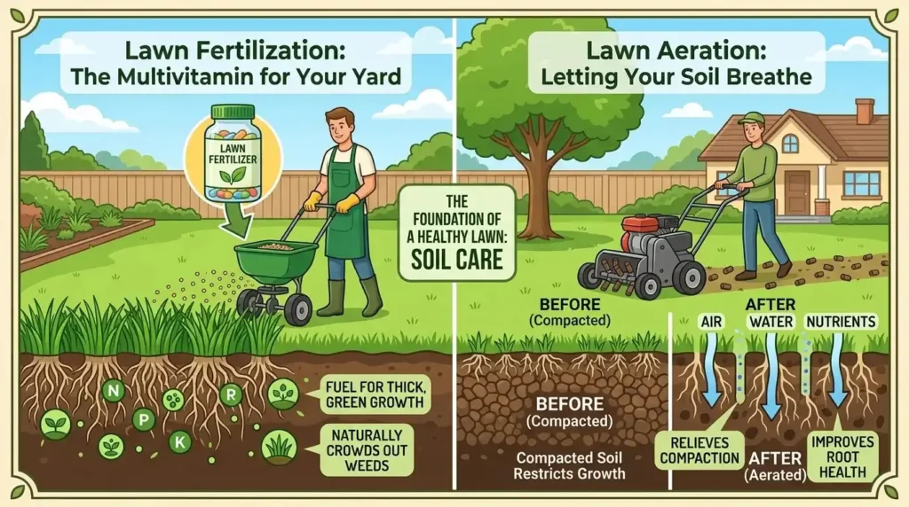 lawn fertilization and soil care