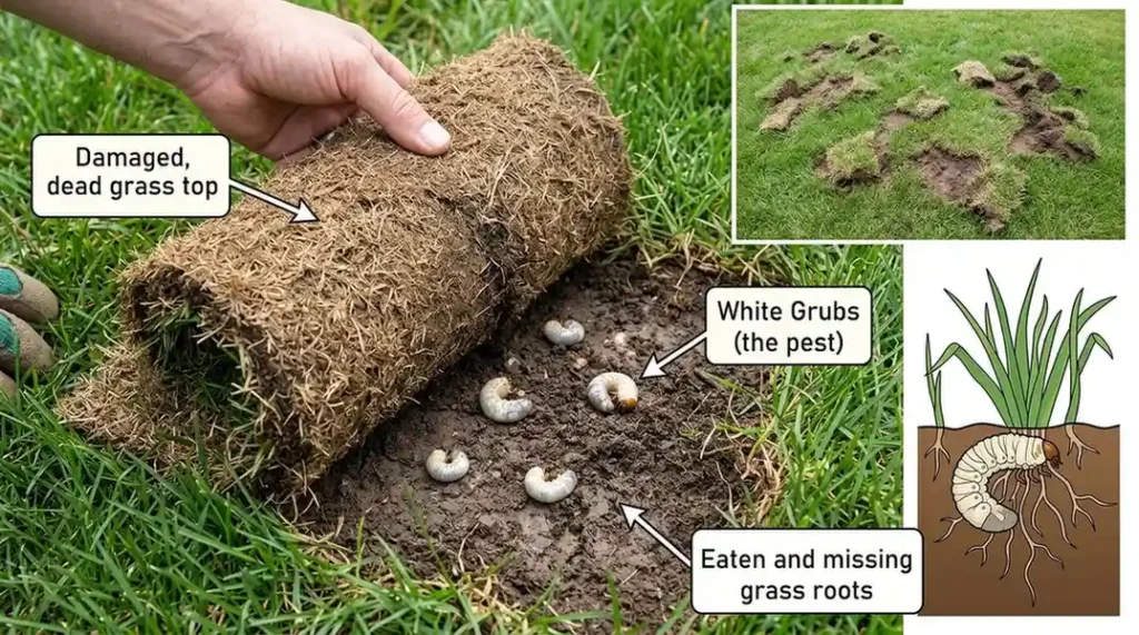 lawn pest damage