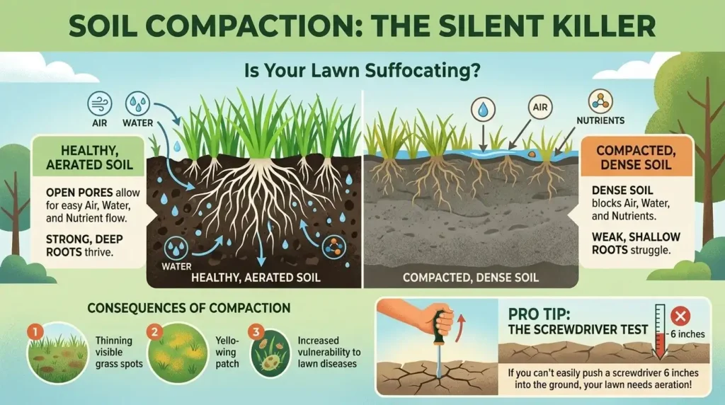 lawn soil compaction the silent killer