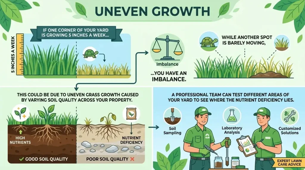 lawn uneven growth